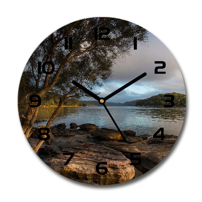 Horloge ronde Arbre au bord de la rivière