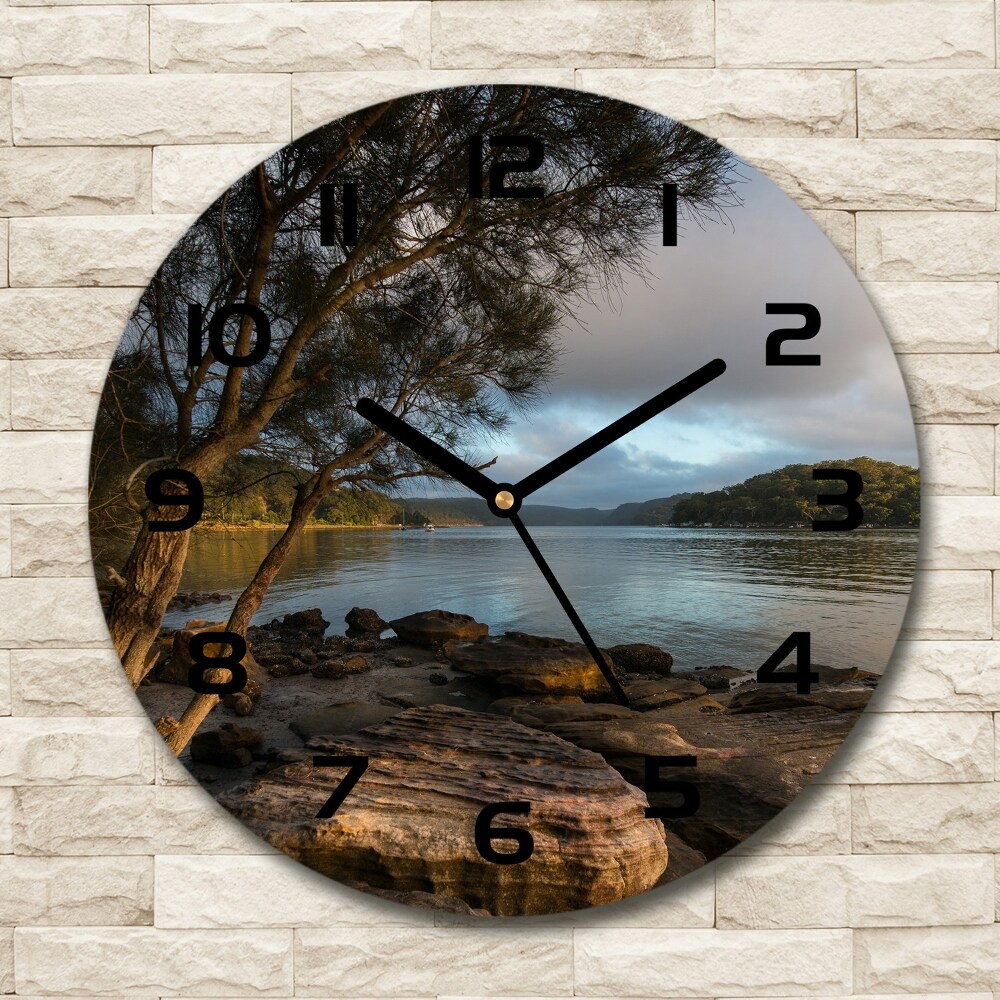 Horloge ronde Arbre au bord de la rivière