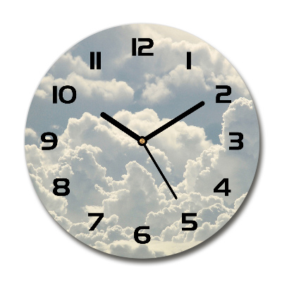 Horloge ronde murale Nuages