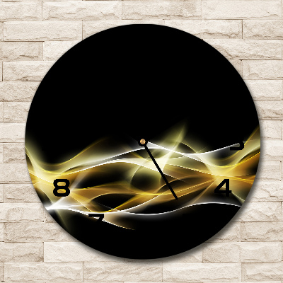 Horloge ronde Abstraction lumineuse