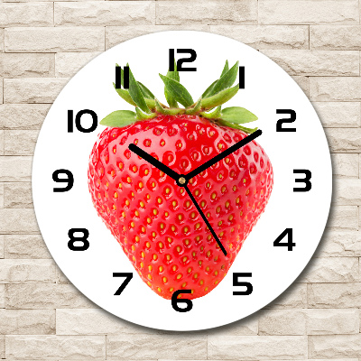 Horloge ronde Fraises