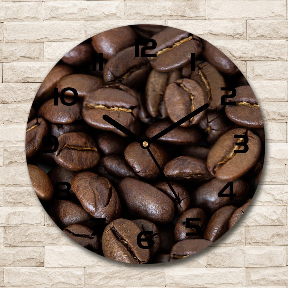 Horloge ronde Café en grains