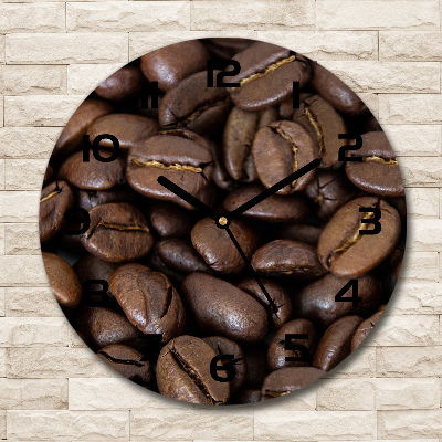 Horloge ronde Café en grains