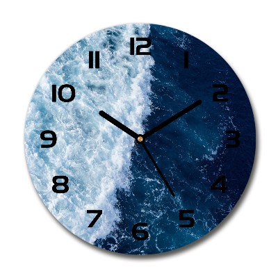 Horloge ronde Vagues de la mer