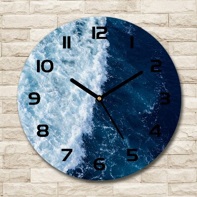 Horloge ronde Vagues de la mer