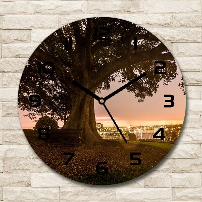 Horloge ronde Vieil arbre