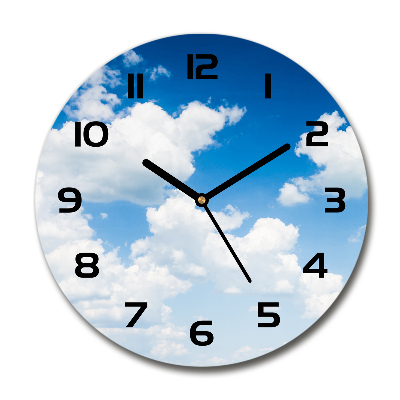 Horloge ronde Nuages