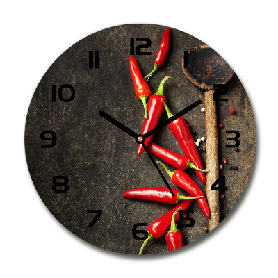 Horloge ronde Piments