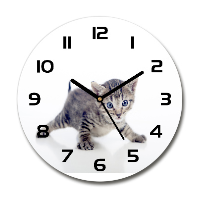 Horloge ronde murale Petit chat