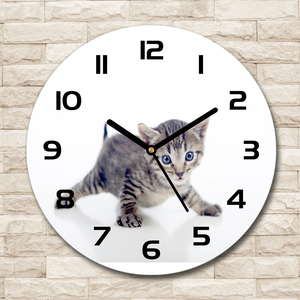 Horloge ronde murale Petit chat