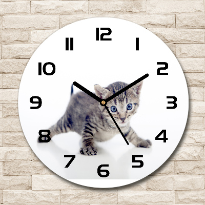 Horloge ronde murale Petit chat