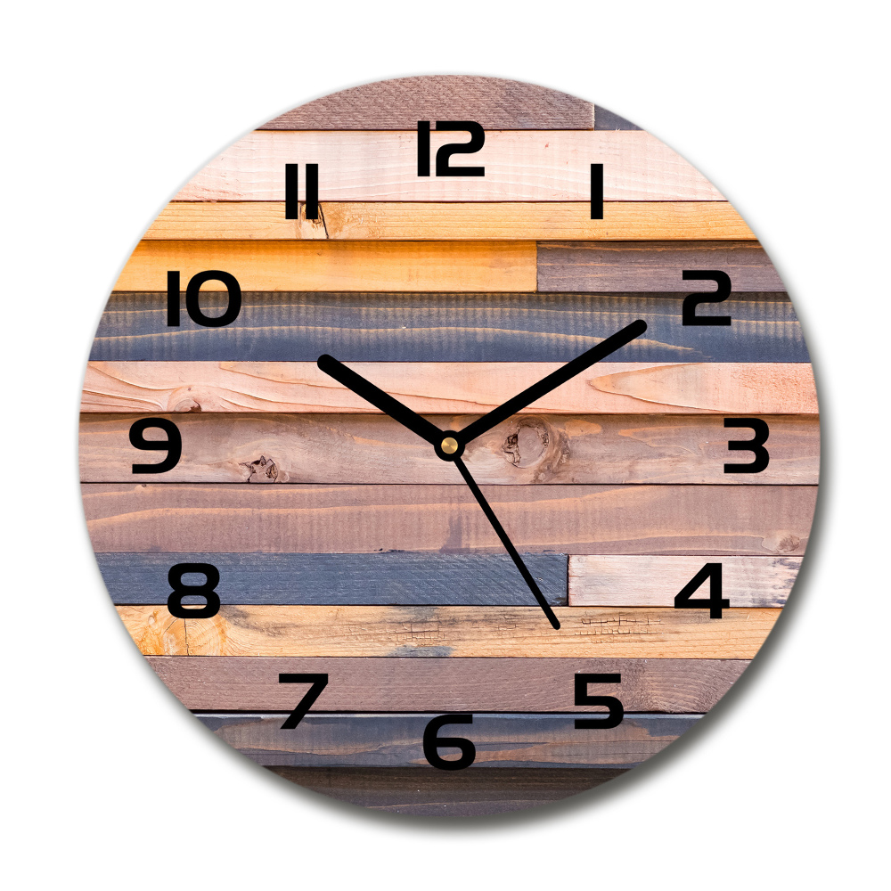 Horloge ronde Mur en bois