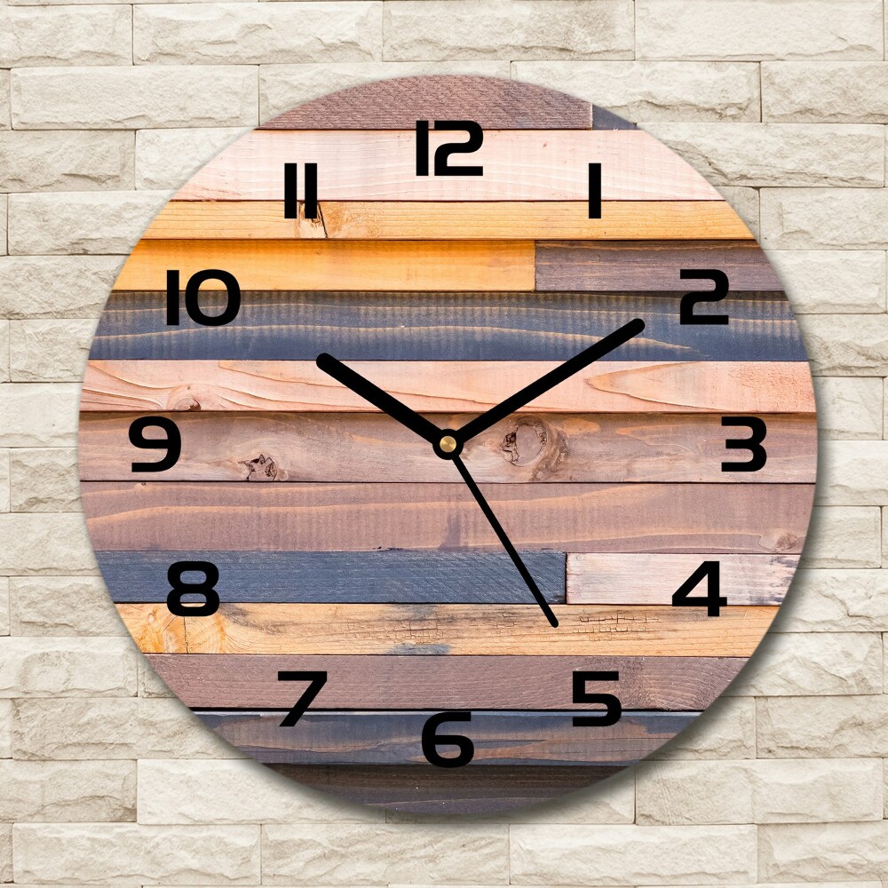 Horloge ronde Mur en bois