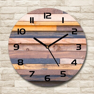 Horloge ronde Mur en bois