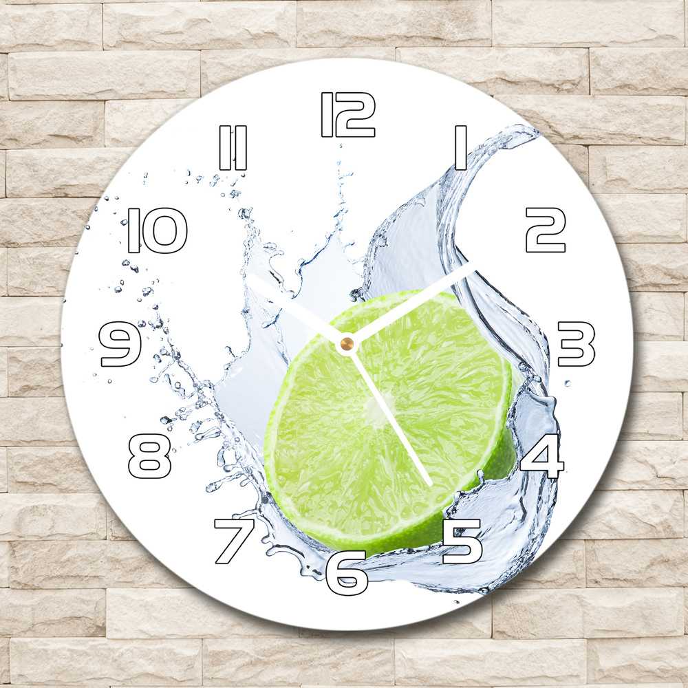 Horloge ronde murale Chaux