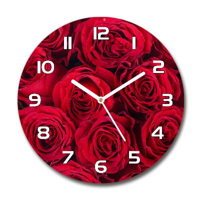 Horloge ronde murale Roses