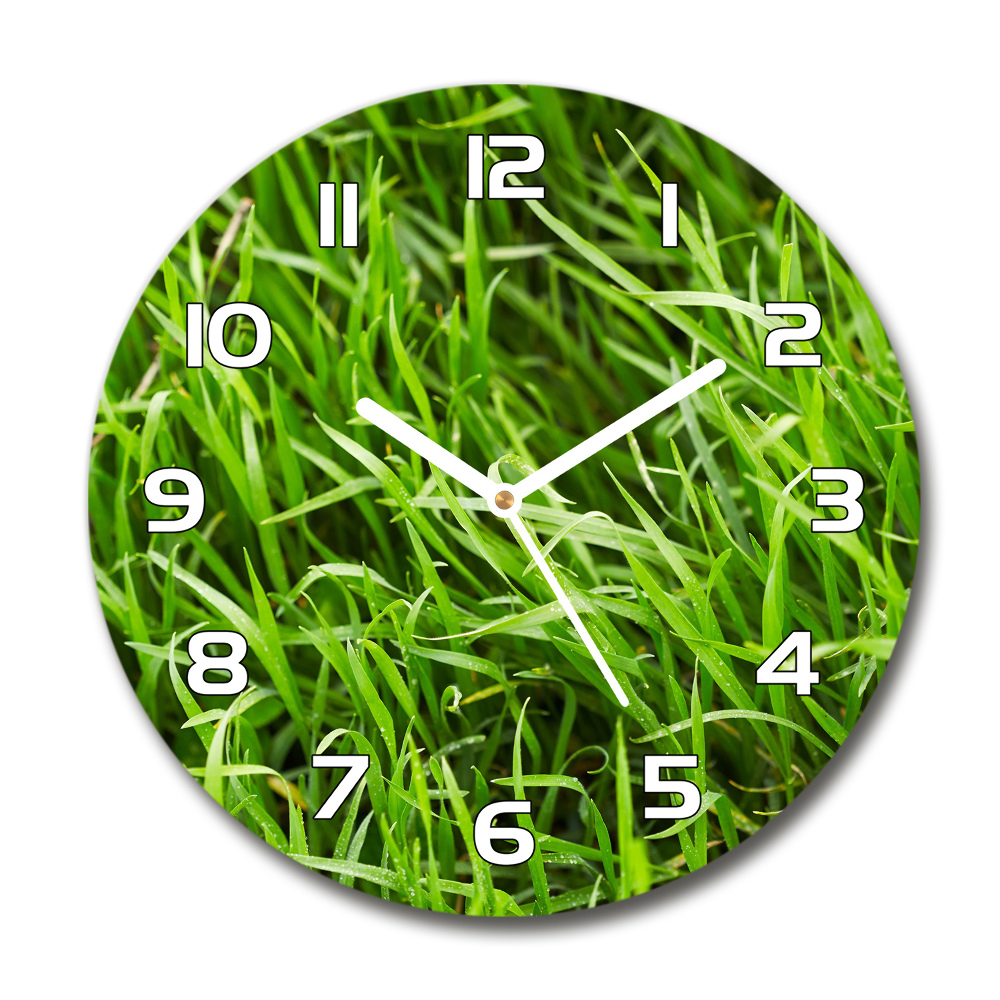 Horloge ronde murale Herbe