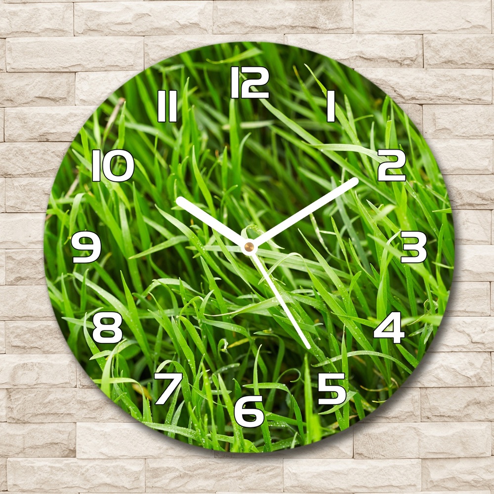 Horloge ronde murale Herbe