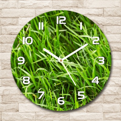 Horloge ronde murale Herbe