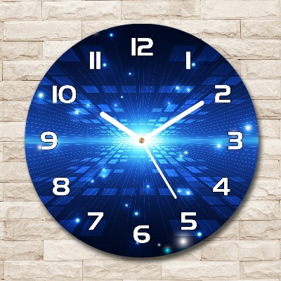 Horloge ronde Fond tridimensionnel