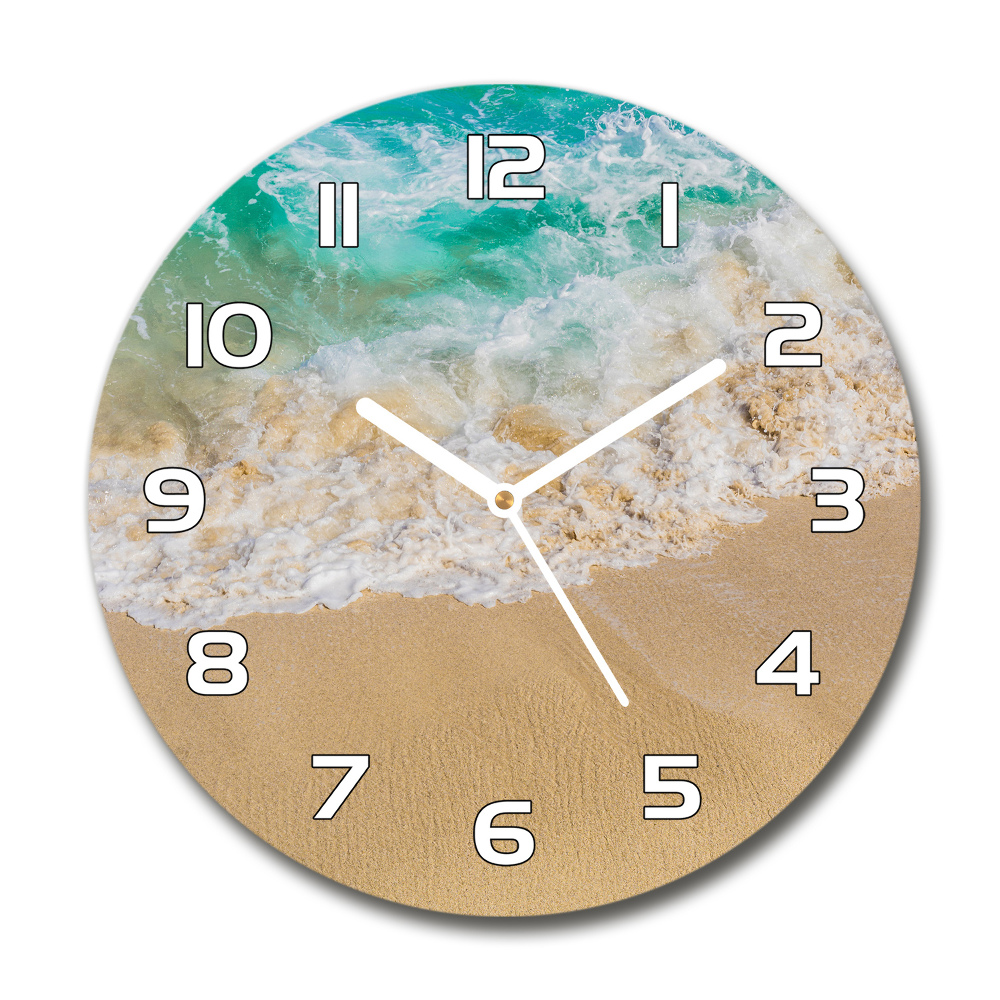 Horloge ronde murale Plage et mer