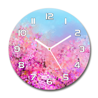 Horloge ronde Fleurs de cerisier