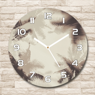 Horloge ronde murale Palmiers