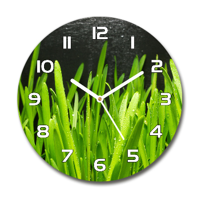 Horloge ronde Herbe