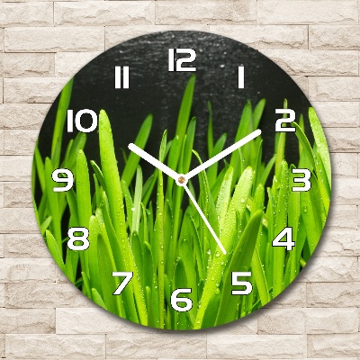 Horloge ronde Herbe