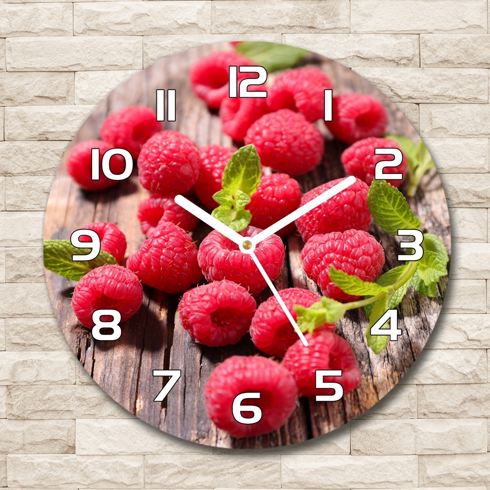 Horloge ronde murale Framboises