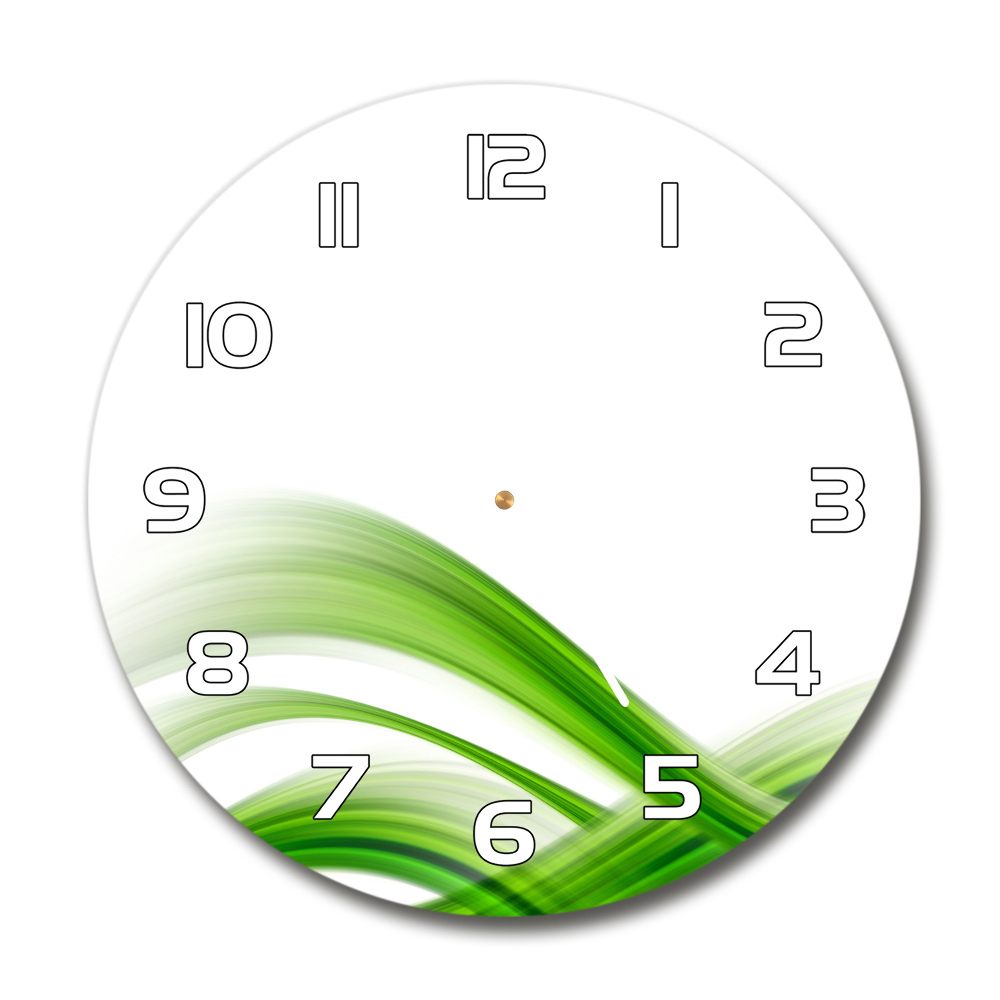 Horloge ronde Vague abstraite