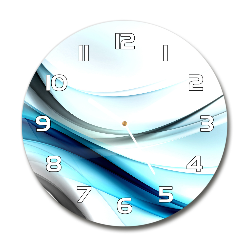 Horloge ronde Abstraction de vague