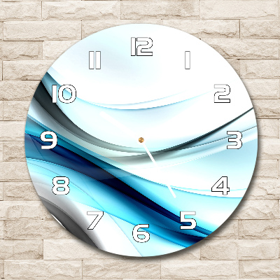 Horloge ronde Abstraction de vague