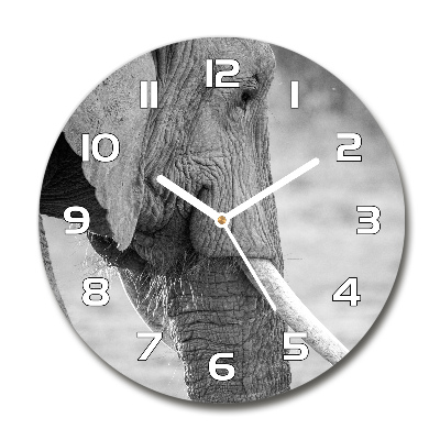 Horloge ronde murale Éléphant