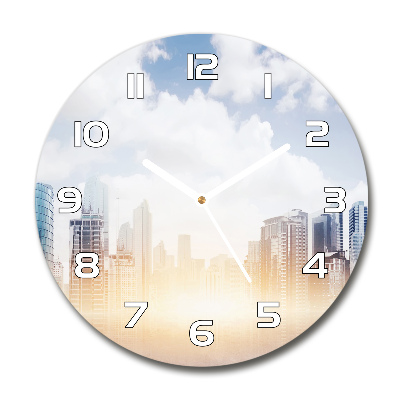 Horloge ronde murale Gratte-ciel