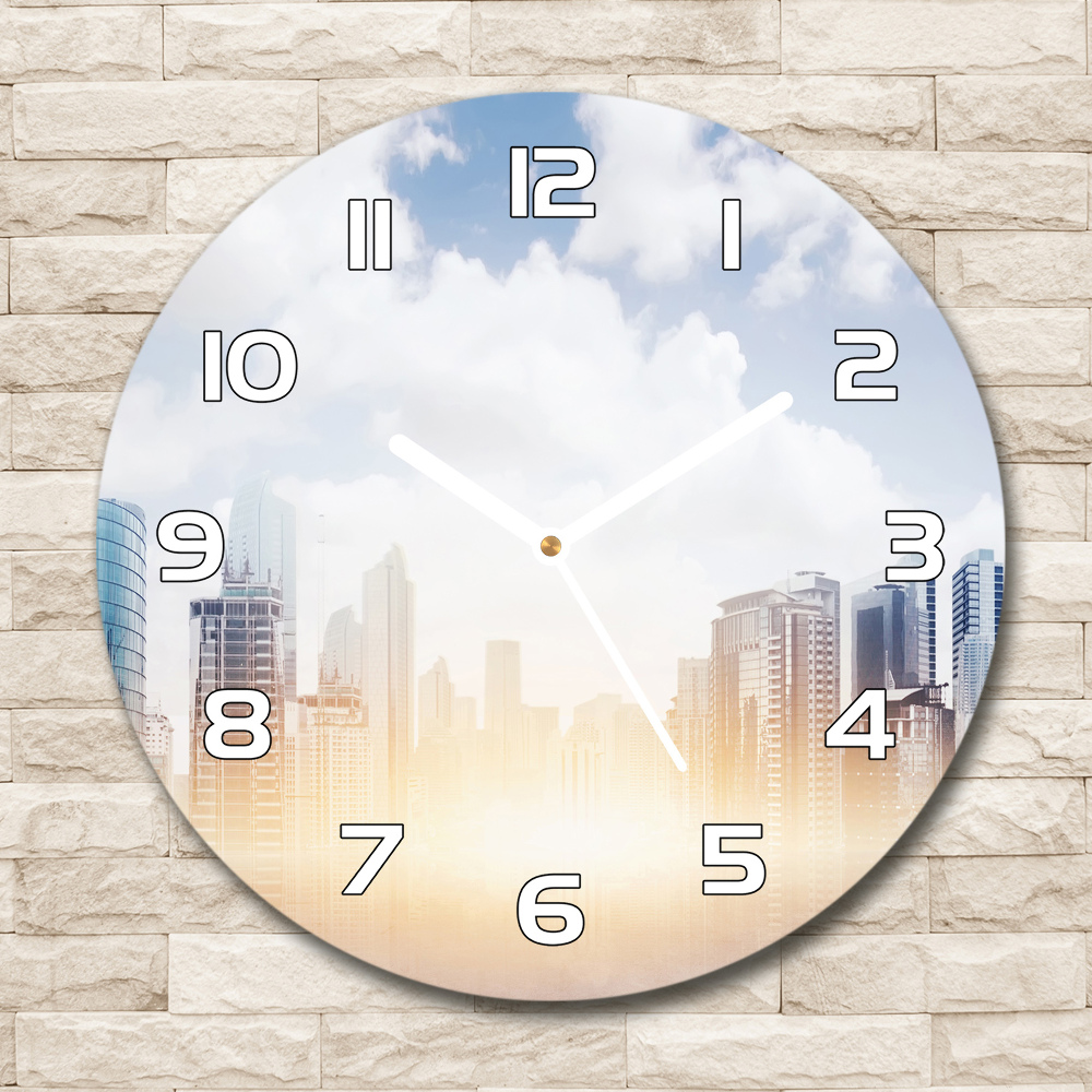 Horloge ronde murale Gratte-ciel