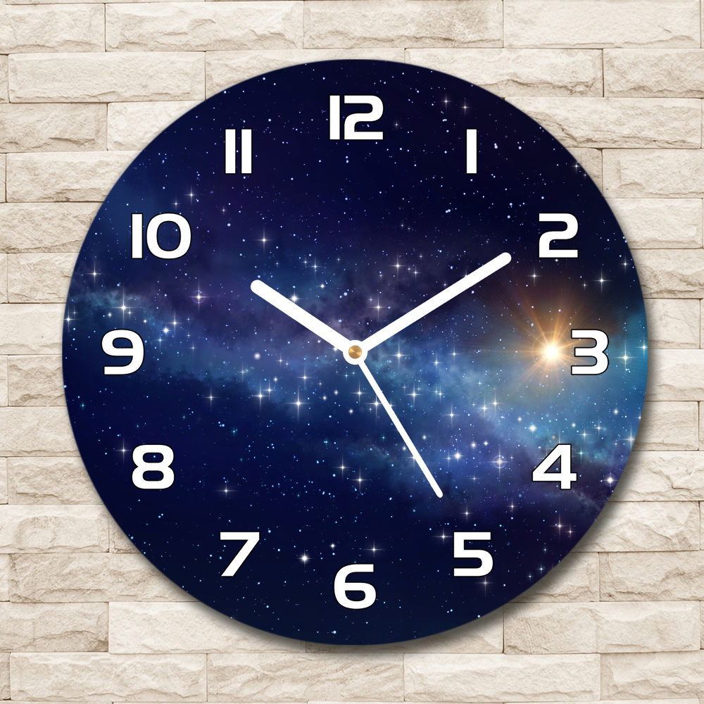 Horloge ronde murale Galaxie