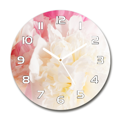 Horloge ronde murale Pivoine