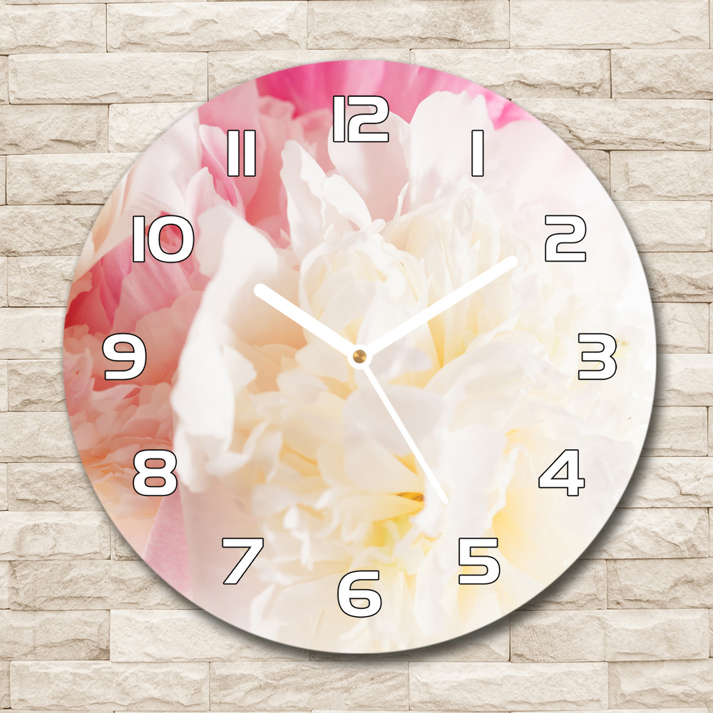 Horloge ronde murale Pivoine