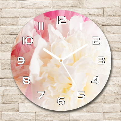 Horloge ronde murale Pivoine