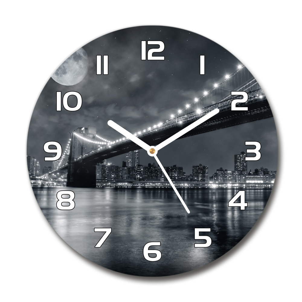 Horloge ronde murale Pont de Brooklyn