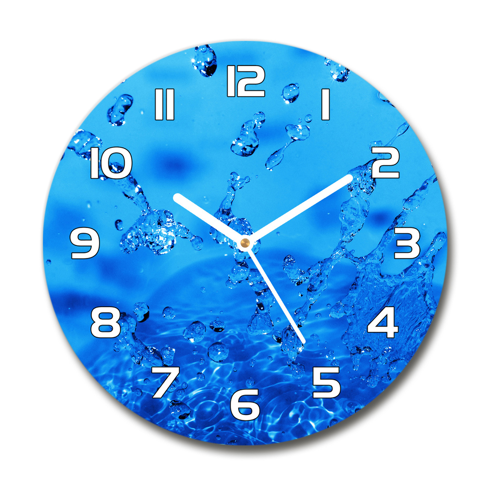 Horloge ronde Gouttes d'eau