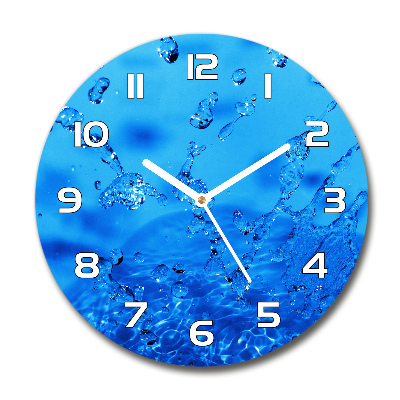 Horloge ronde Gouttes d'eau