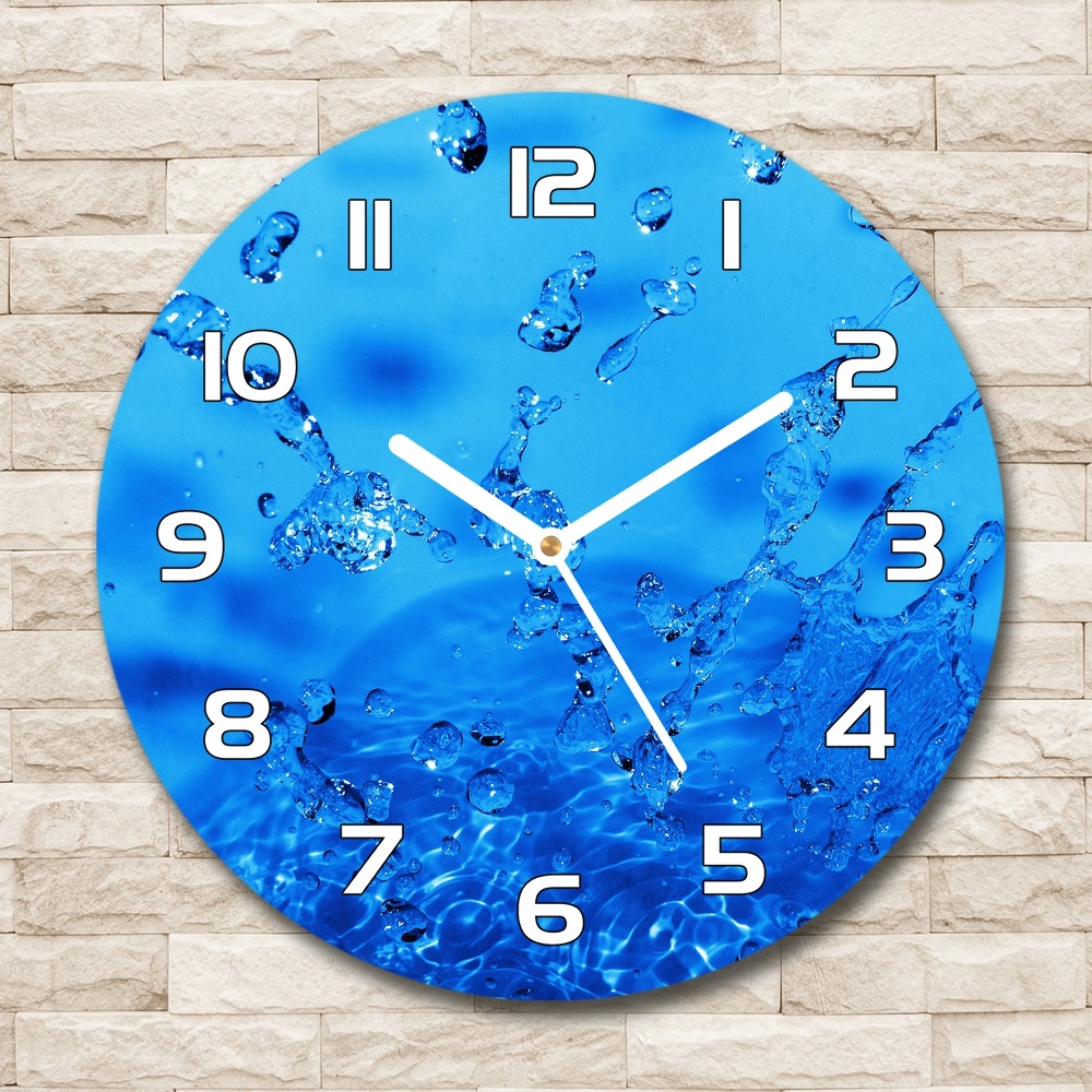 Horloge ronde Gouttes d'eau