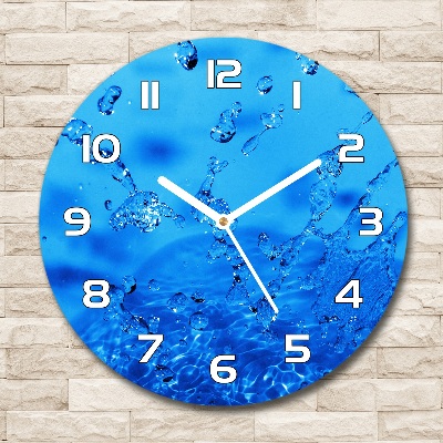 Horloge ronde Gouttes d'eau