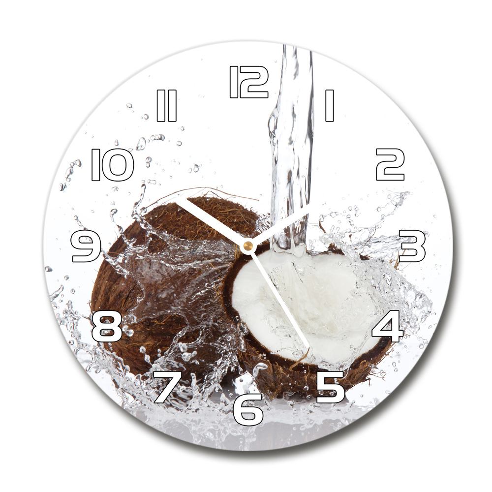 Horloge ronde murale Noix de coco