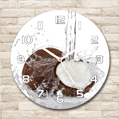 Horloge ronde murale Noix de coco