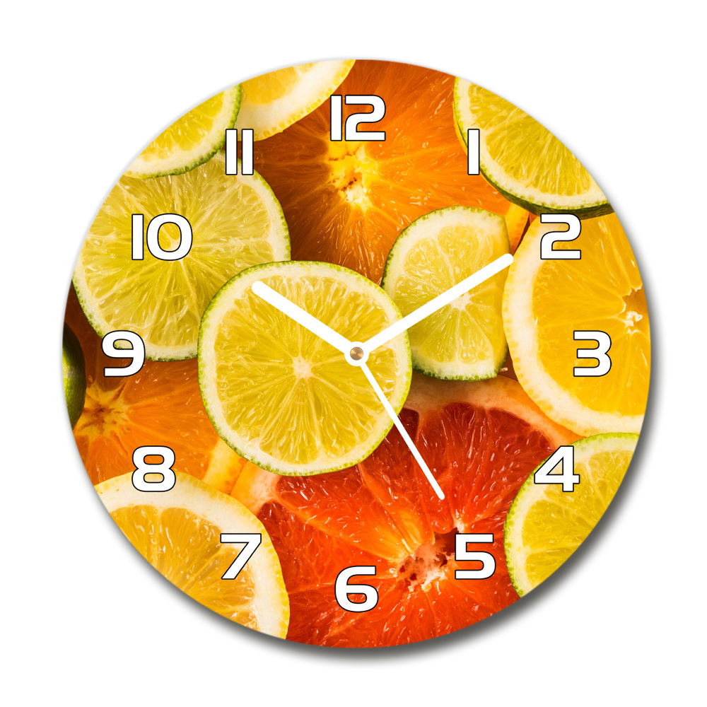 Horloge ronde Agrumes