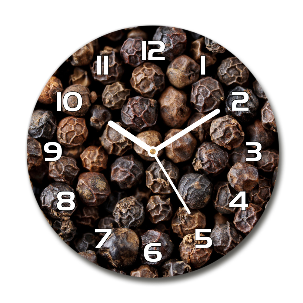 Horloge ronde murale Poivre en grains