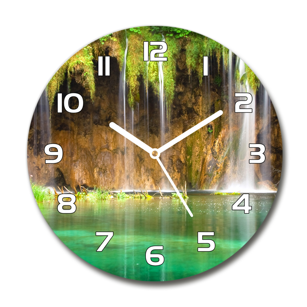 Horloge ronde murale Lacs de Plitvice